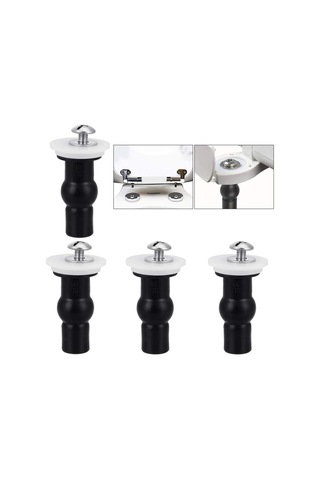 Sabitleme Elemanları Genişletilebilir Kauçuk Vida Tüm Tuvaletlere Uyar - Siyah - Diğer