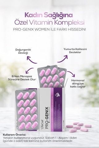 Pro-genix Women Multivitamin, Multimineral Ve Bitki Ekstreleri İçeren Takviye Edici Gıda