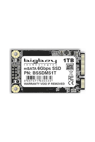 Bigboy BSSDMS1T 1 TB 550/500 MB/S mSATA SATA 3 Notebook SSD