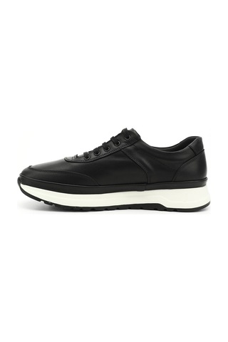 Gönderi(R) Erkek Siyah Bağcıklı Hakiki Deri Comfort Sneaker Ddma80442139 Siyah