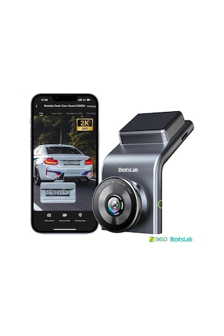 360+ G300H Pro 2K QHD ADAS Wifi + GPS 140° Geniş Açı Gece Görüşlü Akıllı Araç İçi Kamera