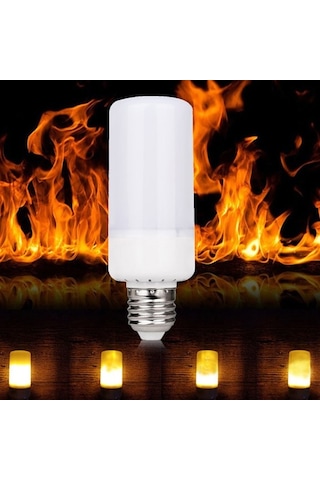Dekoratif Alev Efektli 3 Modlu Led Ampül