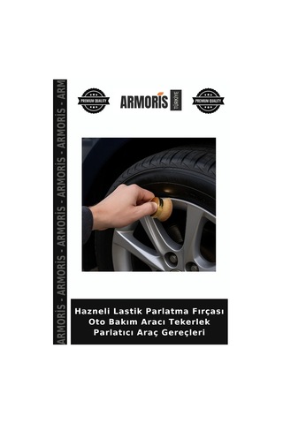 Hazneli Lastik Parlatma Fırçası Oto Bakım Aracı Tekerlek Parlatıcı Araç Gereçleri