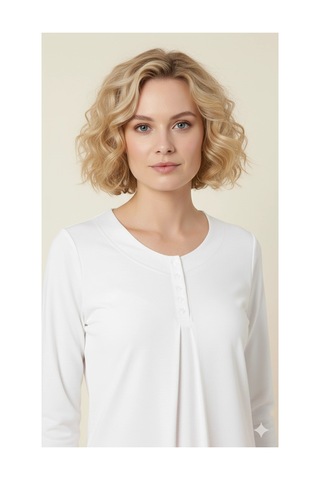 Meks 21458 Şahinler Zakkum Gizli Patlı Pijama - Renk: Pudra / Beden: S AÇIK GRİ
