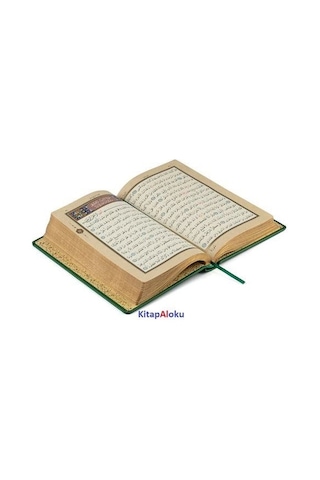 Kur'an-ı Kerim Mühürlü, Küçük Boy Yaldızlı Termo Cilt Yeşil