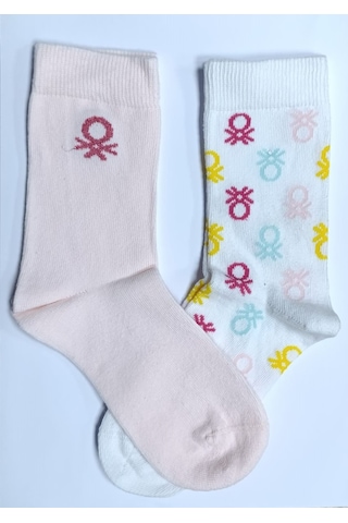 United Colors Of Benetton Unıted Colors Of Benetton Erkek Çocuk 2'li Soket Çorap Bnt-g24088 Pembe