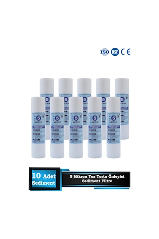 Sumarkt Açık Kasa Su Arıtma Cihazı 10 Inç 5 Mikron Sediment Spun Filtre 10 Adet Sumarkt Açık Kasa Su Arıtma Cihazı 10 Inç 5 Mikron Sediment Spun Filtre 10 Adet