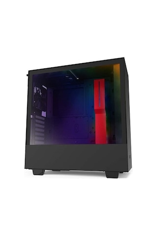 Nzxt H510I Ca-H510I-Br Temperli Cam Mat Siyah/Kırmızı Oyuncu Kasa