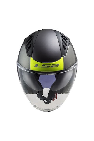 Ls2 Copter 2 Urbane Açık Kask Neon Sarı - Mat Siyah
