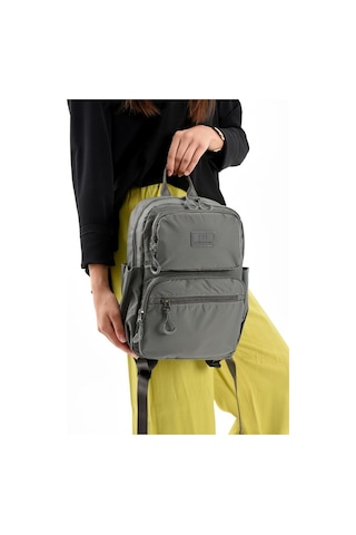 Baginn Unisex Sırt Çantası Paraşüt Kumaş Hafif Çok Cepli Yağmur İtici Kumaş 34 24 Cm 571 Collection Gri