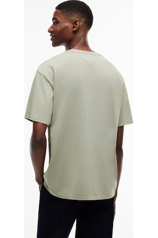 Tommy Hilfiger Tjm Reg Tj Repeat Ss Tee Erkek Yeşil T-shirt - Dm0dm23180