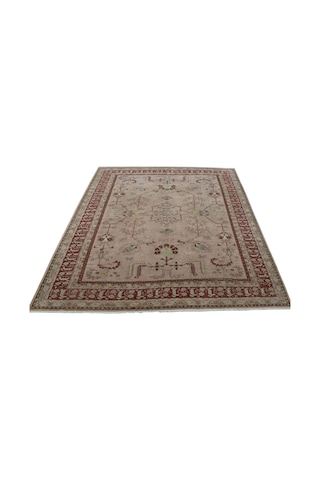 Zehra Abla Halı Vintage El Dokuma 6m2 Eskitme Pastel Kula İzmir Yün Salon Halısı 5715 Renkli