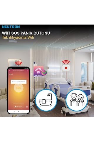 Neutron Wifi Sos Panik Acil Butonu