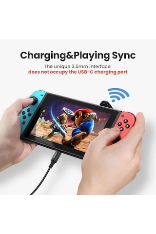 Ugreen Nintendo Switch İçin Bluetooth 5.0 Verici Ses Adaptörü Siyah