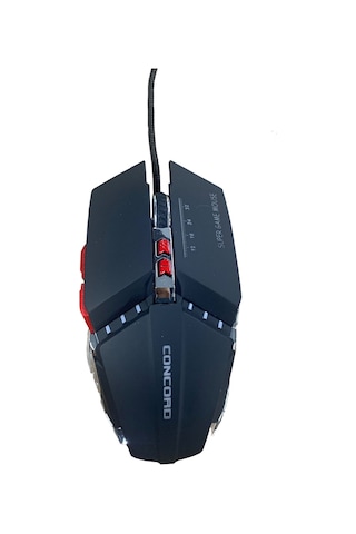 Concord C-24 Kablolu Metal Kasa 3200 DPI RGB Işıklı Oyuncu Mouse