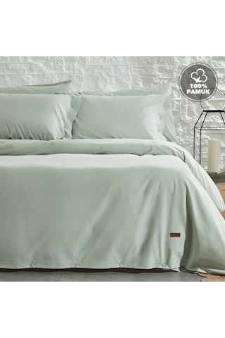 Yataş Bedding Plain Battal Boy Ranforce Nevresim Takımı - Adaçayı