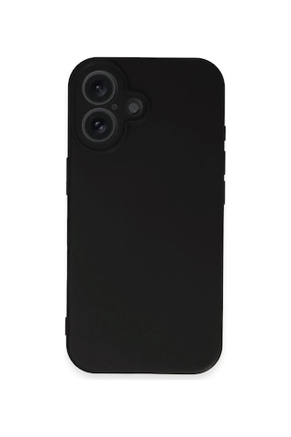 Gld-spt- Newface Apple Uyumlu iPhone 16 Kılıf First Silikon - Siyah