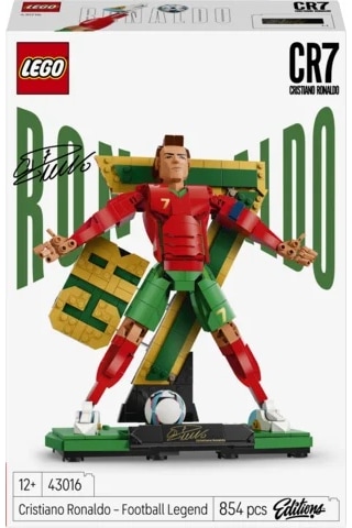 LEGO® Editions Cristiano Ronaldo – Futbol Efsanesi 43016 - 12 Yaş ve Üzeri Çocuklar için Dekoratif Model Yapım Seti (854 Parça)