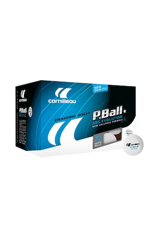 Cornilleau P-Ball ABS Evolution 1 Yıldız 72'li Masa Tenisi Topu Beyaz