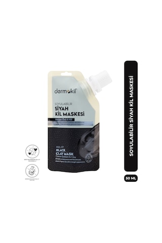 Dermokil Soyulabilir Siyah Kil Maskesi 50 Ml