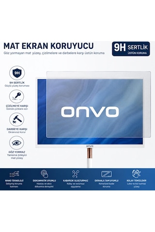 Onvo 32ovm6500x 32 İnç Mat Ekran Koruyucu 9h Nano Şeffaf