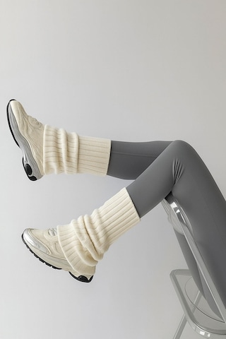 Basic Kalın Pamuk İçerikli Tozluk Ekru