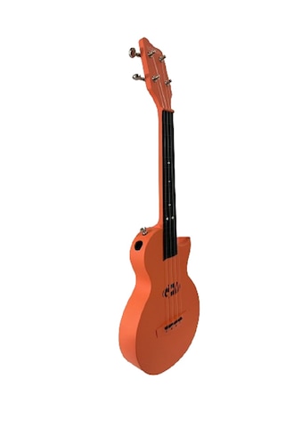 Carbon Fiber Ukulele Tam Profesyonel Ful Set Mat Turuncu