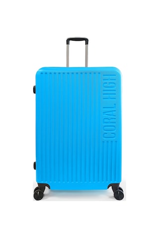 Coral High Abs Mavi Büyük Boy Valiz 16428 Mavi