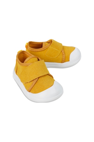 Civil Baby Erkek Bebek Keten İlk Adım Ayakkabısı Sarı