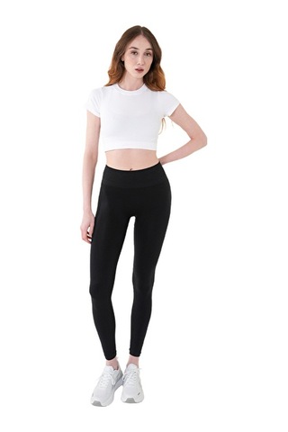 Musclecloth Nova Seamless Crop T-shirt Beyaz