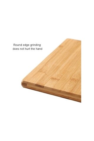 Primepickings 30cm X 20cm Mutfak Bambu Dikdörtgen Doğrama Bloğu Kalınlaştırıcı Kesme Tahtası Diğer