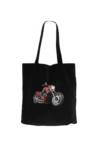 Chopper Cruiser Siyah Kanvas Bez Çanta