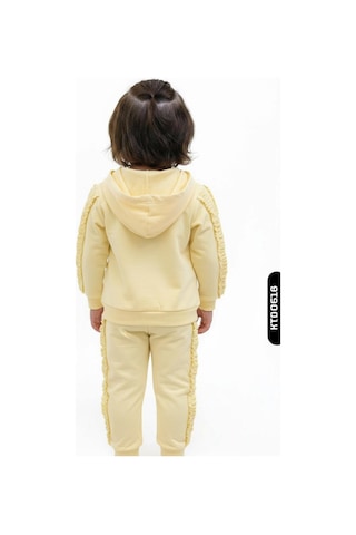Xo Kids Kız Çocuk 3lü Kombin Takım 1-4 Yaş Set0524 Sarı