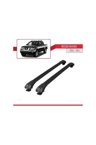 Nissan Navara 2004-2014 Arası İle Uyumlu Ace-1 Ara Atkı Tavan Barı Siyah
