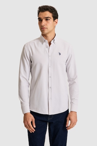 U.s. Polo Assn. Erkek Açık Gri Gömlek Basic 50324708-vr001