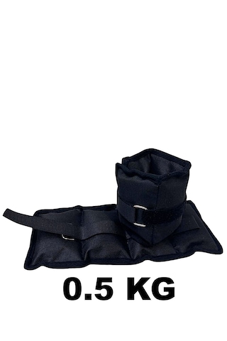 Me&ra Sport 0.5 Kg X 2 Adet El Ayak Bilek Ağırlık Seti Kum Ağırlık Torbası siyah