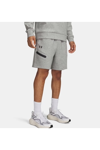 Under Armour Ua Unstoppable Fleece Erkek Şort 1379809-011 Gri