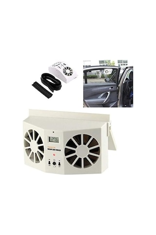 Solar Enerji İle Şarj Edilebilen Araba Fanı