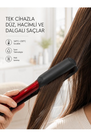 Çok Yönlü Kullanım Sunan Saç Düzleştirici Düzleştirici Ve Hacim Verici Aklby-bsva58 Diğer