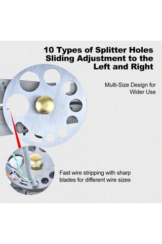 Tongxida Elektrikçi İçin Metal Telli Kablo Kes-cıslık Aleti, 0.8-2.6mm 10 Farklı Delikli Zımpara Fonksiyonu İle Z9491