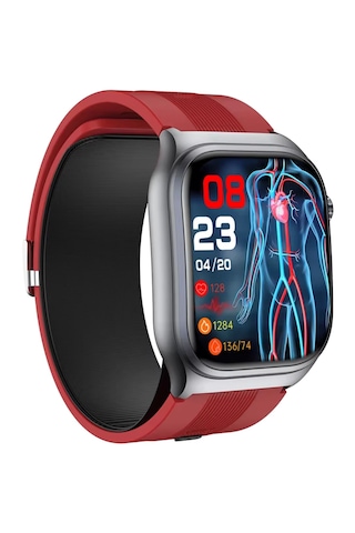 Spovan Electro Air Basınçlı Tansiyon Kan Şeker Ölçer Akıllı Saat (Distribütör Garantili)