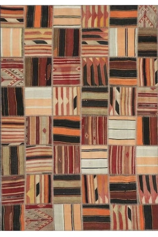 Patchwork El Dokuma Antik Anadolu Kilim Home Land 160 X 230 Çok Renkli