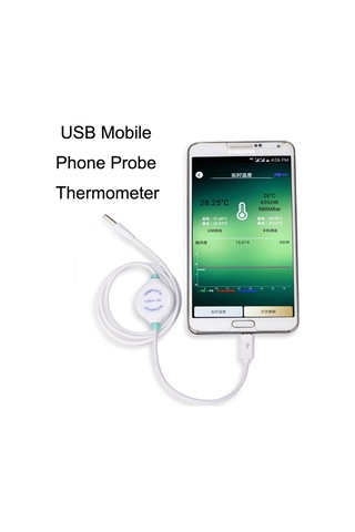 Sones Pcsensor Süt Tozu Balık Tankı Sıcaklık Algılama Usb Cep Telefonu Probu Termometre Tip-c