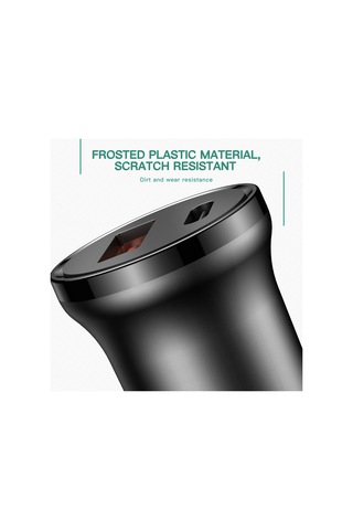 Kosona Beyaz 30w Qc4.0+pd Çift Usb Arabalığın Şarj Cihazı, 5a Type-c Arabalığın Sigara Çakmak Soketi, Akıllı Sıcaklık Korumalı, 12-24v Geniş Voltajlı