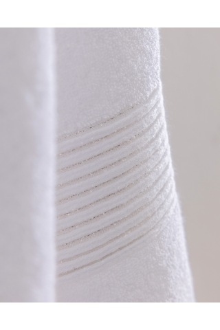 Madame Coco Noemie %100 Pamuk Banyo Havlusu - Beyaz/silver - 70x140 Cm 8684427342923 Çok Renkli