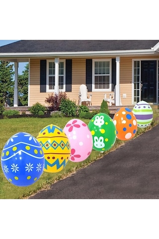 Pazly Yumurtası Suntek Şişme Pembe Paskalya Ev Dekoru Dekorasyon Zb