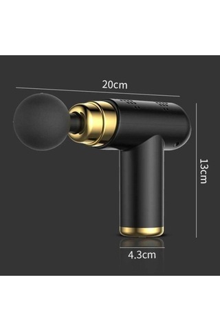 4 Başlıklı Usb Şarj Olabilen Masaj Tabancası Beyaz