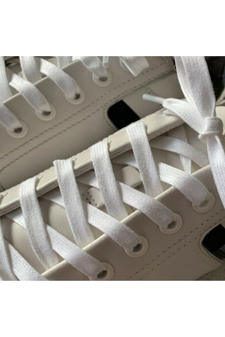 100 Cm Yassı Mumlu Ayakkabı Bağcığı, Sağlam Pamuk Örgü Bağcık