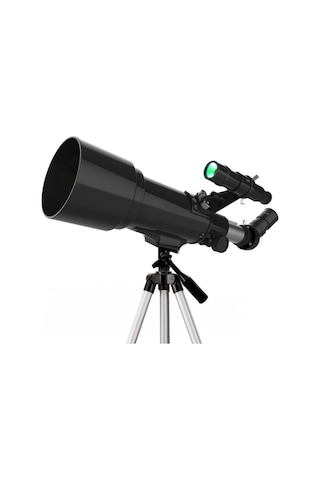 400x70mm Açıklıklı Refrakter Teleskoplar 15x-150x Telefon Adaptörlü Reflex