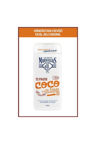 Le Petit Marseillais Bonheur Hindistan Cevizi Banyo ve Duş Jeli 650 ML